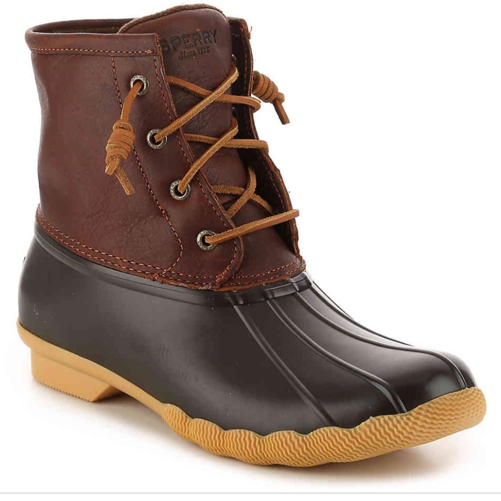 brown sperry duck boots